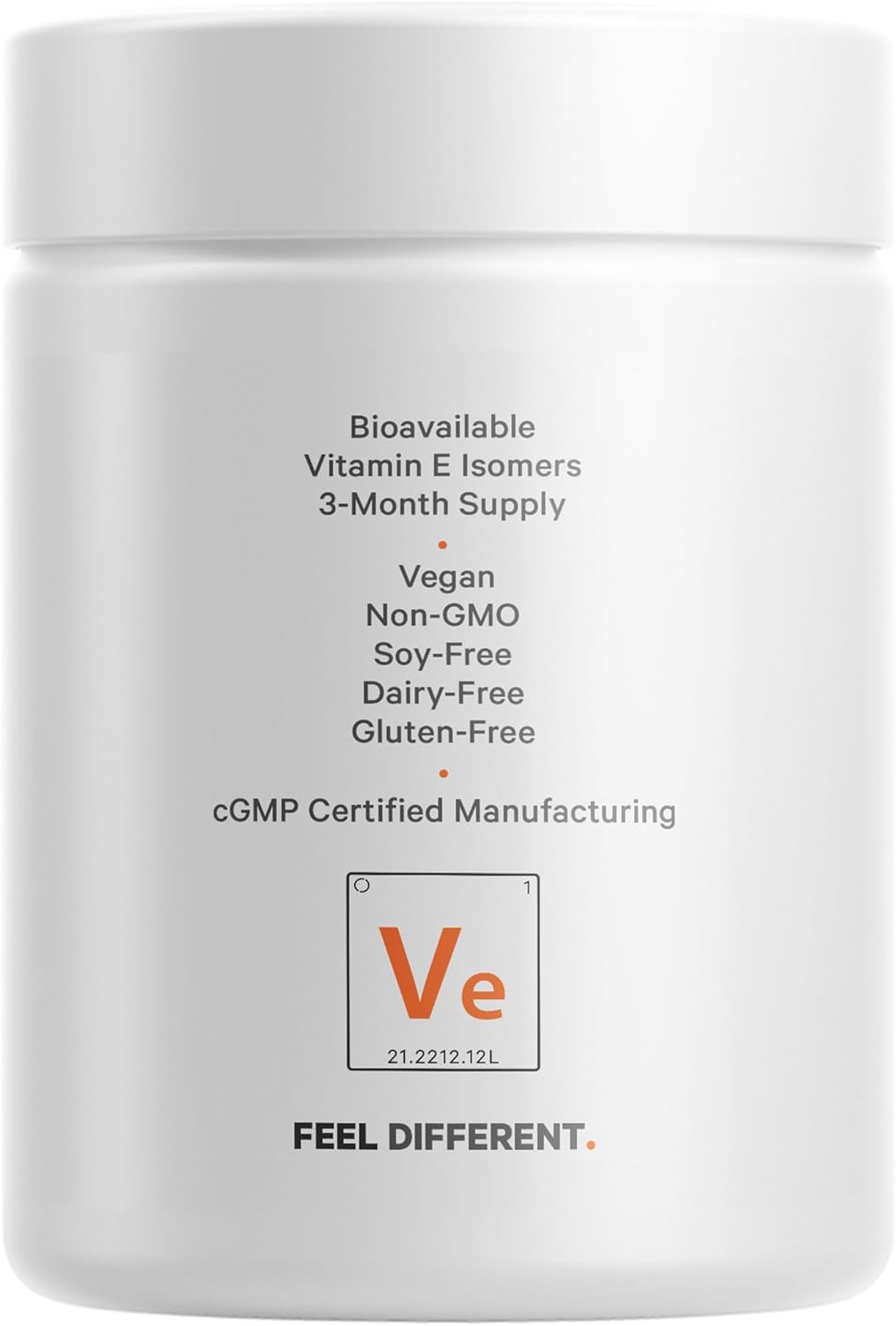 Liposomal Vitamin E Supplement with All Tocopherols - 3-Month Supply - Non-GMO - 90 Capsules
