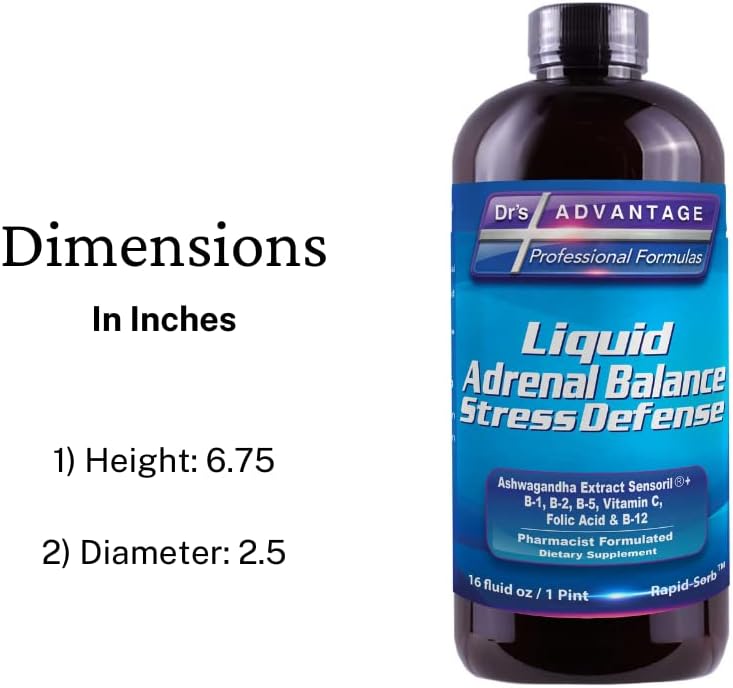 Liquid Adrenal Balance & Stress Defense by Drs Advantage - Health and Beauty
