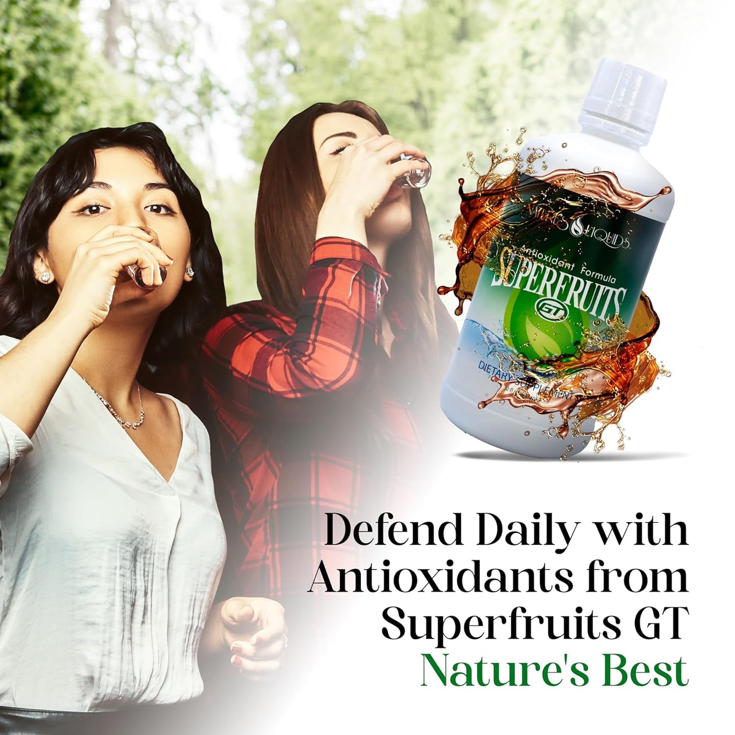 Liquid Antioxidant Formula with Green Tea, Resveratrol & Superfruits - 32 Servings