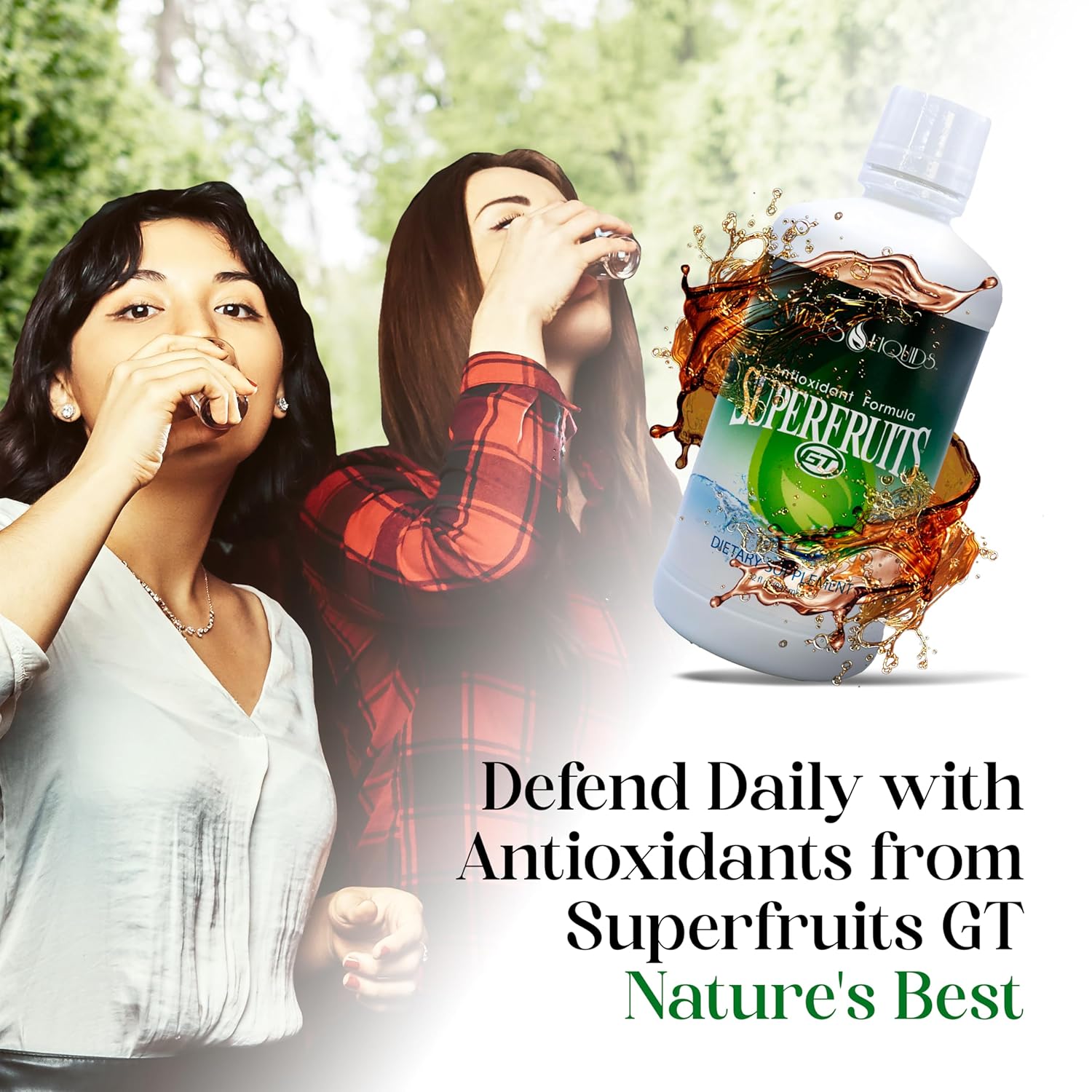 Liquid Antioxidant Formula with Green Tea, Resveratrol & Superfruits - 32 Servings