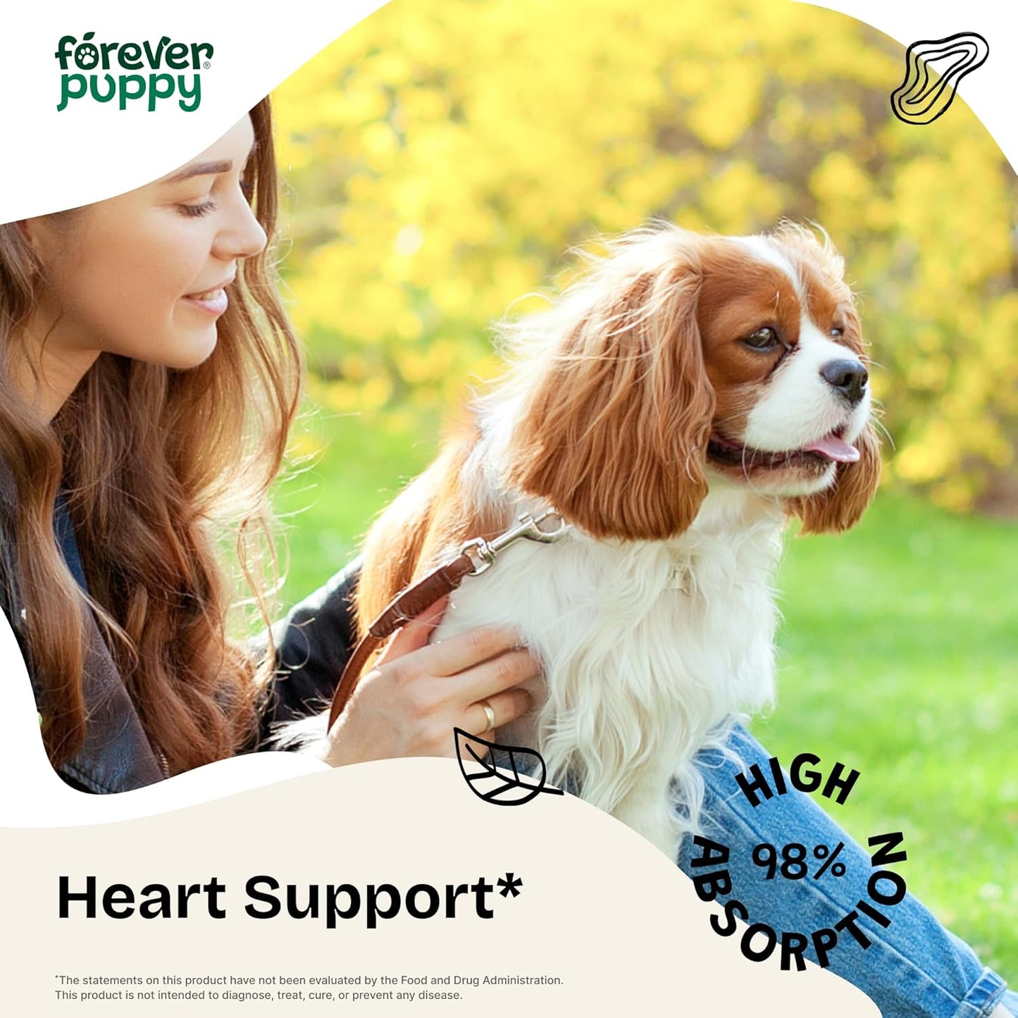 Liquid Antioxidant Supplement for Dogs with Hawthorn Berry, Motherwort Herb, Gotu Kola, and Lavender Extract - 2 fl oz