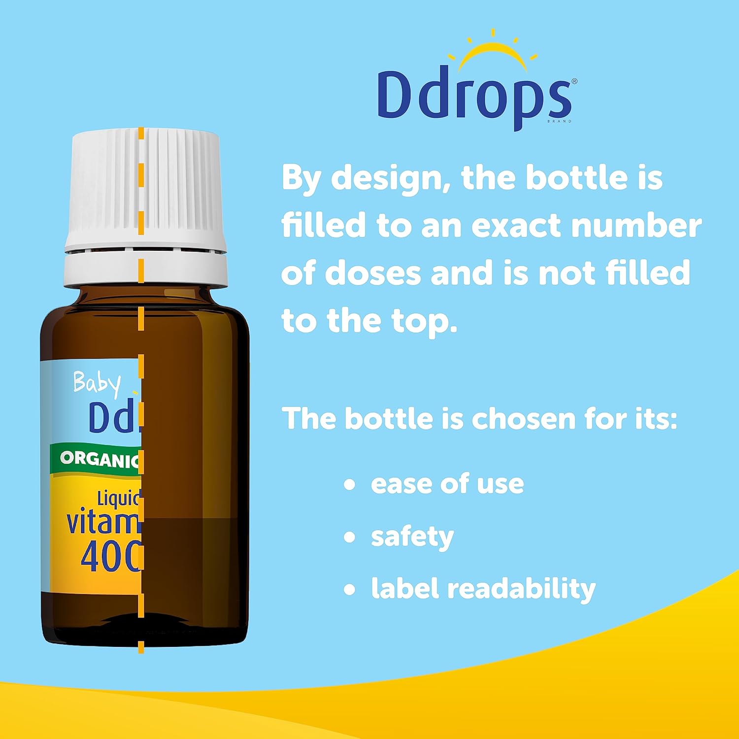 Liquid Baby Vitamin D Drops - 90 Drops - Easy-to-Use Supplement for Babies
