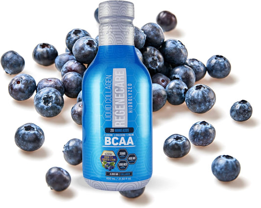 Liquid Collagen Peptides Supplement for Hair, Skin, Nails, Joints, Bones, and Health - 630ml (21.30 fl oz) - BCAA Sport Formula - Women & Men