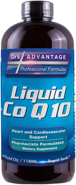 Liquid CoQ10 Supplement - 4oz Bottle by Dr's Advantage for Health and Beauty