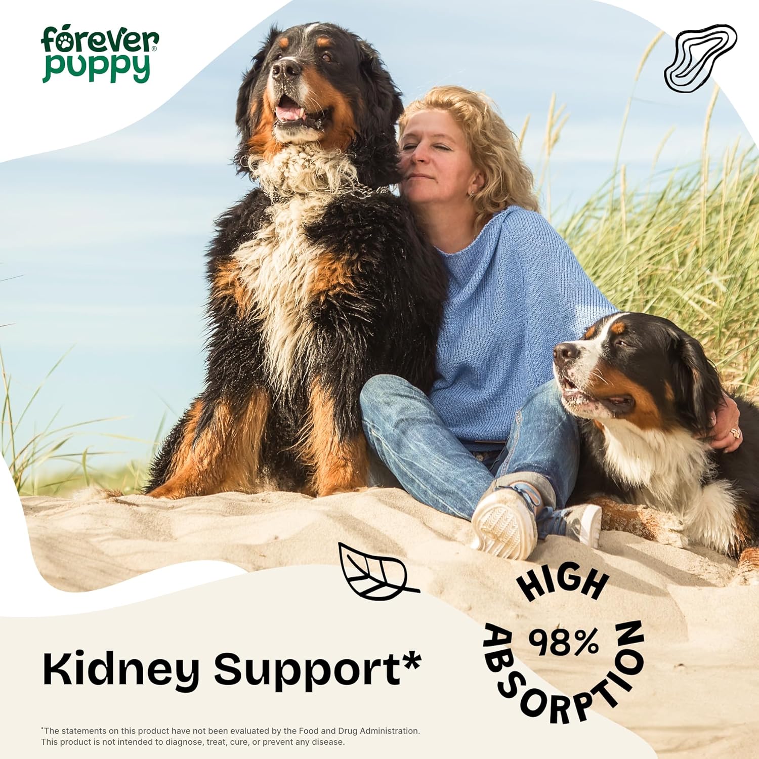 Liquid Dandelion Leaf Kidney Health Supplement for Dogs - 4 oz Bottle - Supports Kidney Cleanse & Detox - Suitable for Large, Medium, and Small Breeds