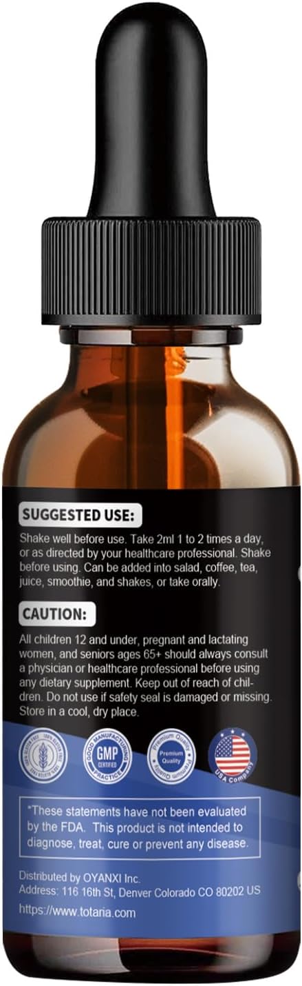 Liquid Drops Hormone Balance Supplement for Women & Men with Magnesium, Ashwagandha, Rhodiola Rosea - Supports Mood, Focus, Sleep - 2 FL.OZ