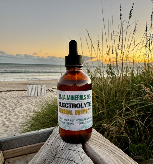 Liquid Electrolyte Drops with 82 Minerals for Hydration and Fasting Support - 4 oz Bottle, Keto Paleo Organic Formula