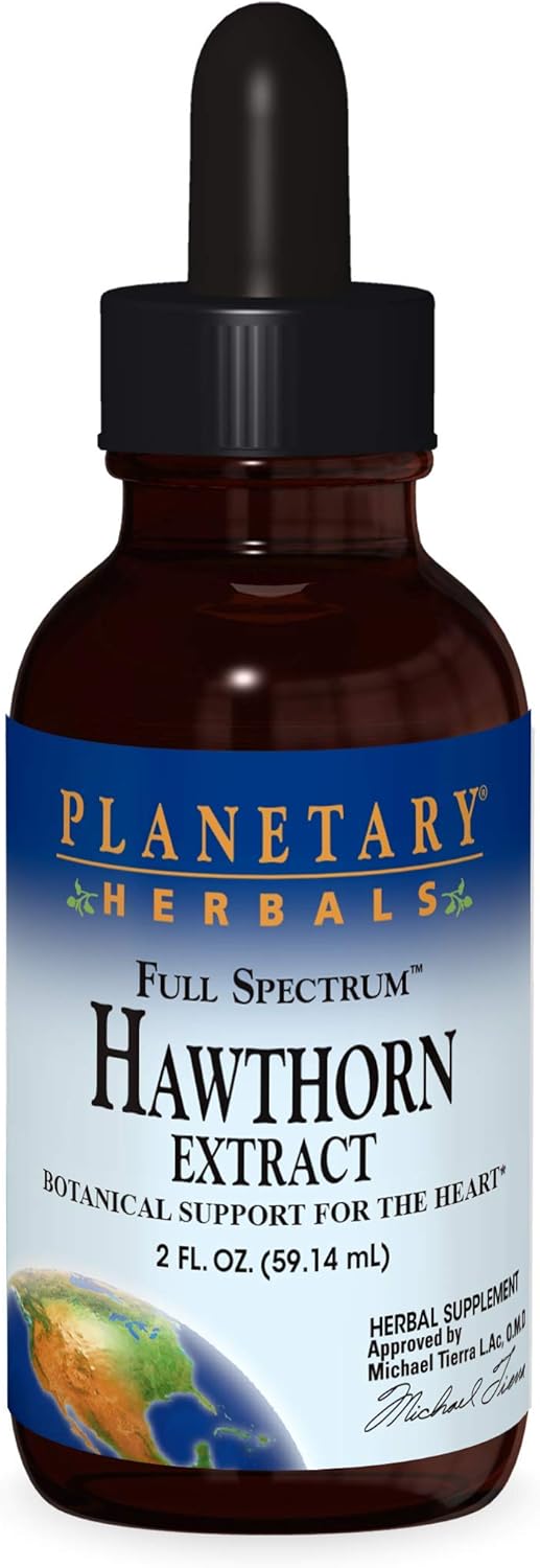 Liquid Hawthorn Extract Supplement - 2 fl oz - Planetary Herbals Full Spectrum Formula