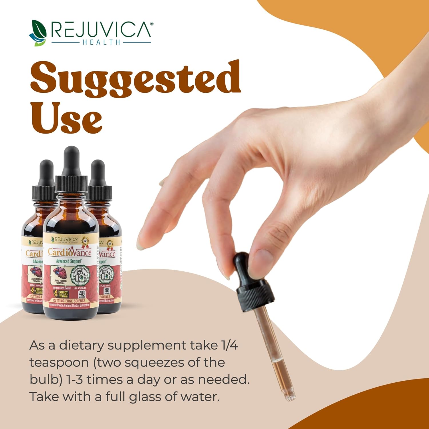 Liquid Heart Support Supplement with Hawthorne, Hibiscus, Arjuna, and Olive Leaf for Better Absorption