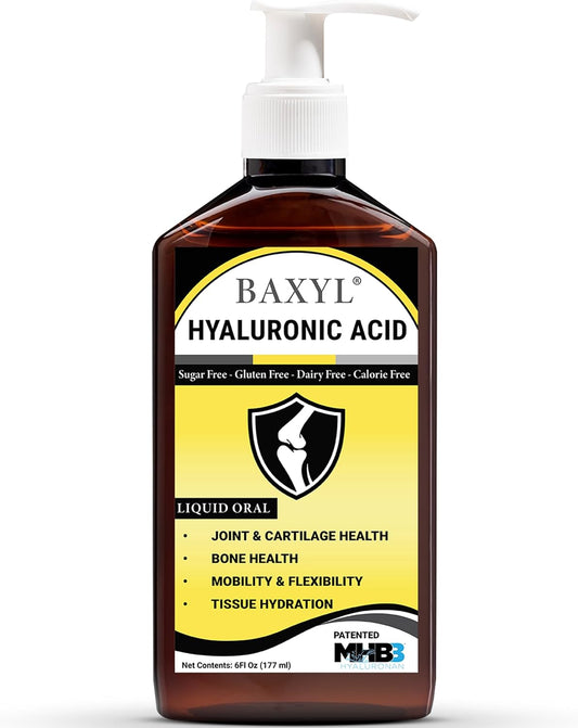 Liquid Hyaluronic Acid Joint Relief Supplement - Vegan, Gluten-Free, Non-GMO - 6 Oz, 36 Day Supply