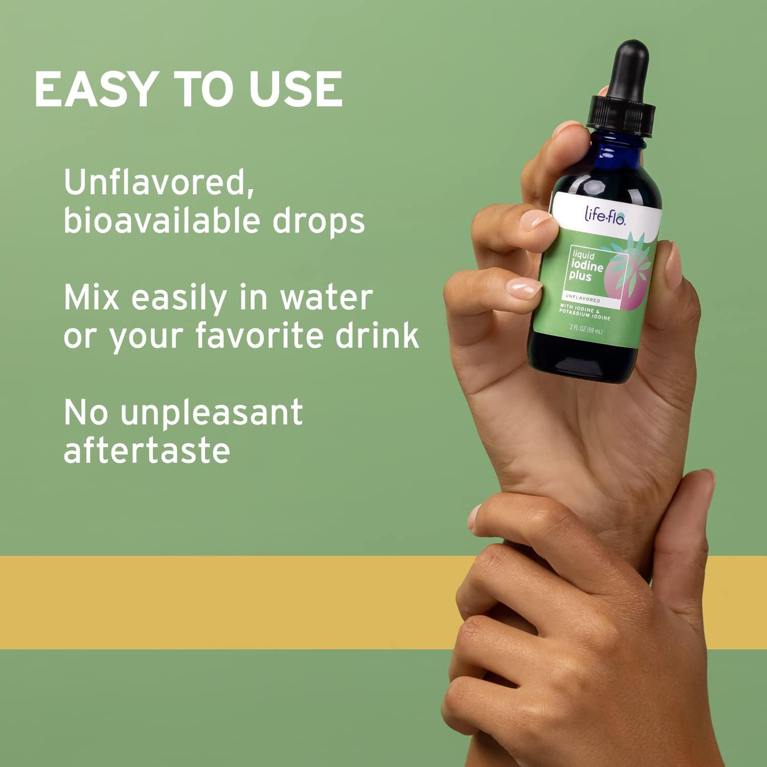 Liquid Iodine Plus 150 mcg - Thyroid Support & Energy Booster - Unflavored Drops - 450 Servings - 2 fl oz