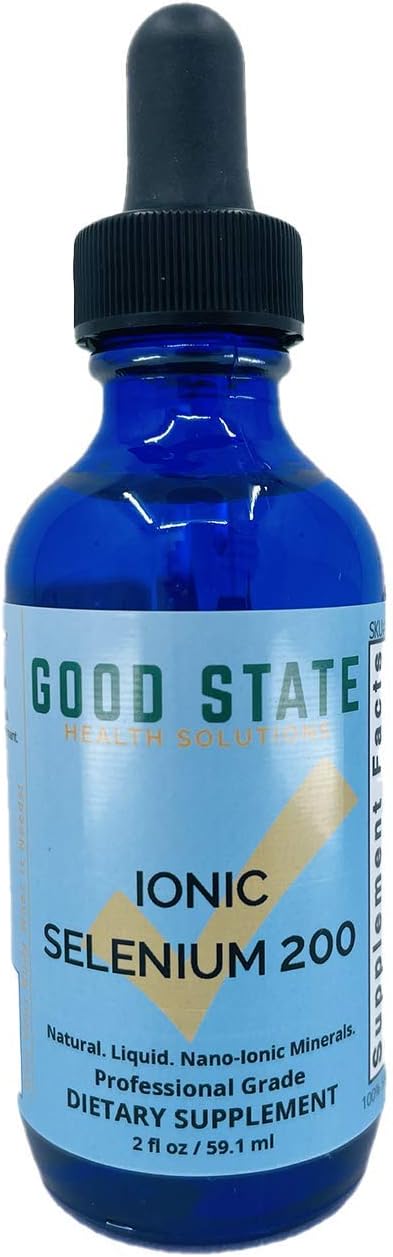 Liquid Ionic Selenium 200 - High Absorption Trace Mineral Supplement, 2 fl oz - Supports Immune System and Thyroid Health