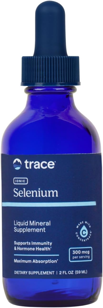Liquid Ionic Selenium Dietary Supplement - 300 mcg - Antioxidant, Immune & Thyroid Support - Vegan, Gluten Free - 2 fl oz - 48 Servings