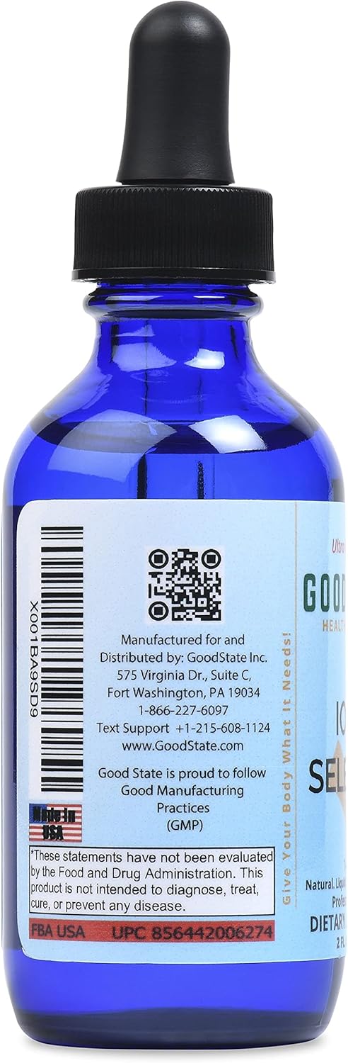 Liquid Ionic Selenium Supplement - High Concentration (70 mcg per 10 Drops) - 100 Servings