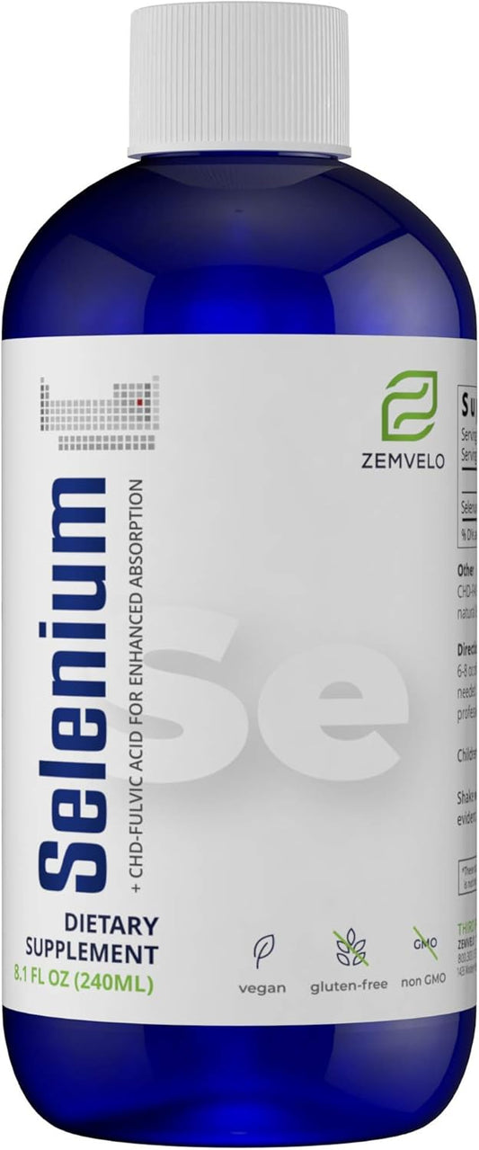 Liquid Ionic Selenium Supplement for Adult Healthy Aging | Supports Immune System | Longevity & Wellness | 96 Day Supply