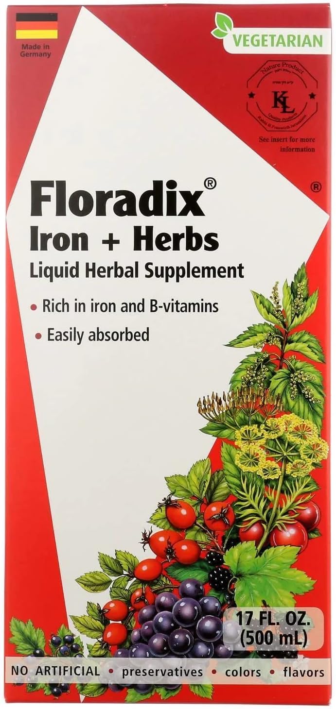 Liquid Iron Supplement with Herbs, 17 Fluid Ounces