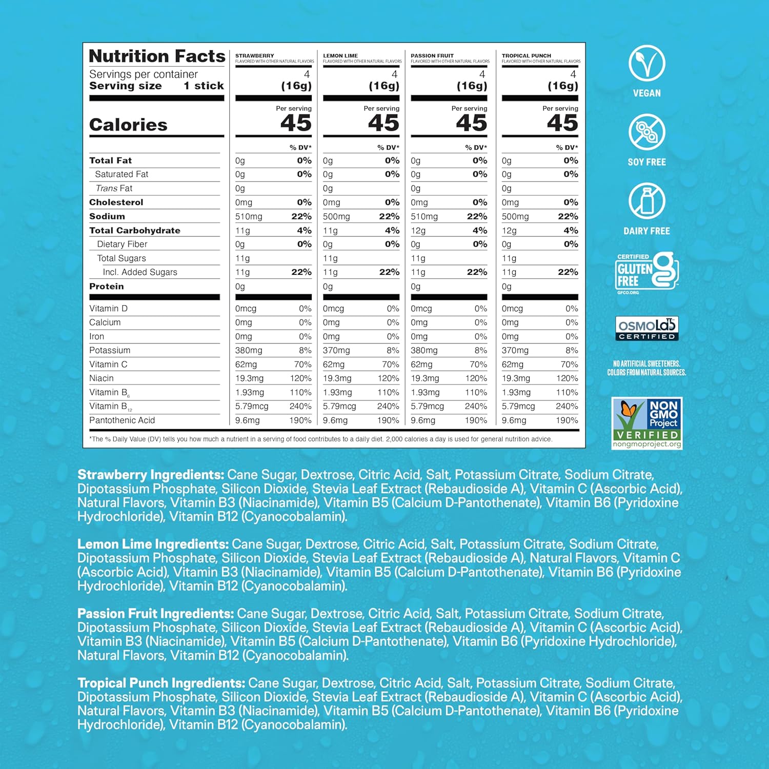 Liquid I.V.® Hydration Multiplier Variety Pack - Electrolyte Powder Drink Mix - 1 Pack (16 Servings)
