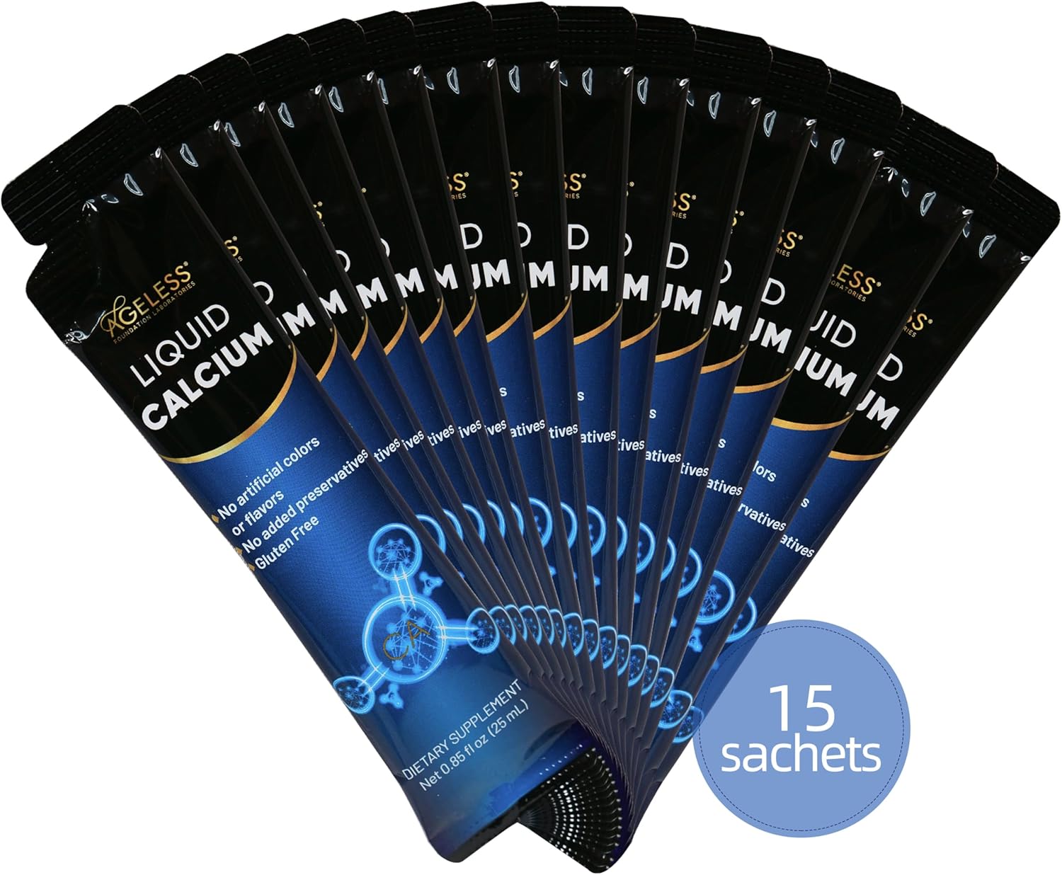 Liquid Joint Health and Calcium Supplement for Joint Mobility, Flexibility, and Bone Strength - Natural Flavor, High Absorption, 16 Fl Oz