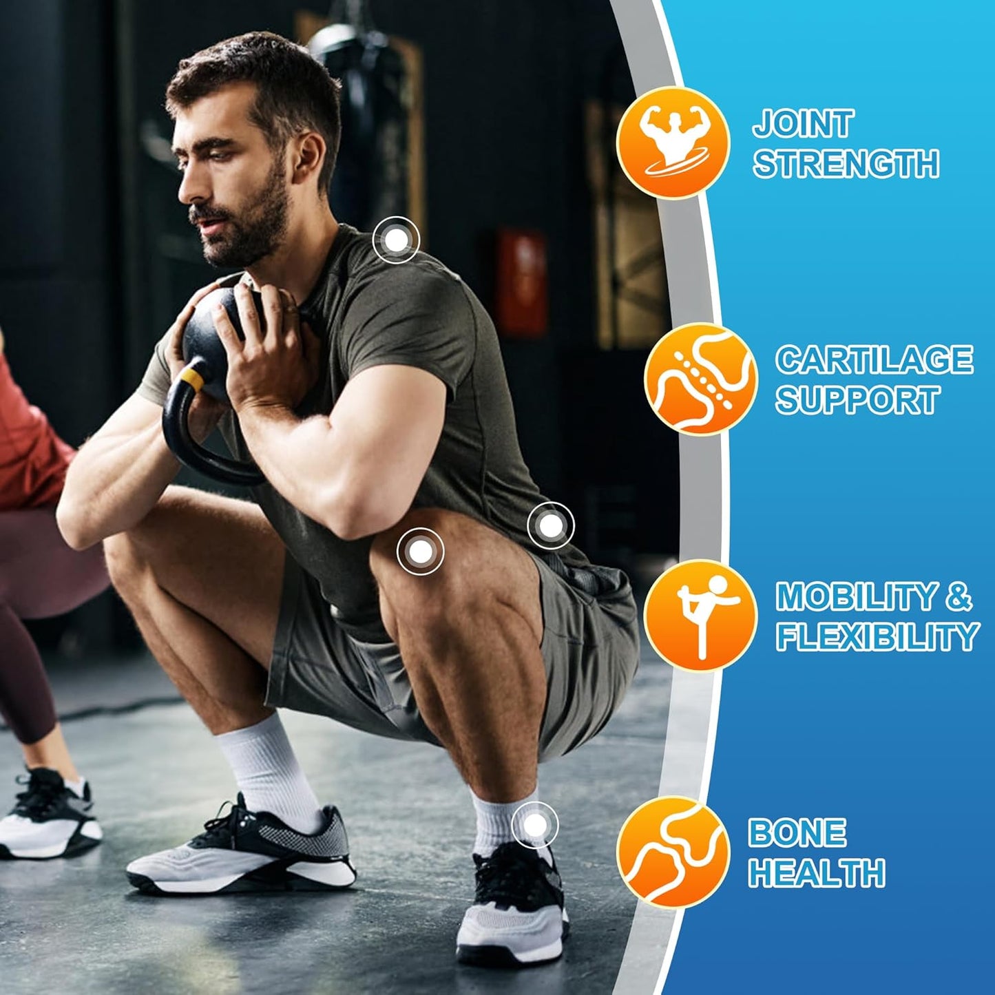 Liquid Joint Health and Calcium Supplement for Joint Mobility, Flexibility, and Bone Strength - Natural Flavor, High Absorption, 16 Fl Oz