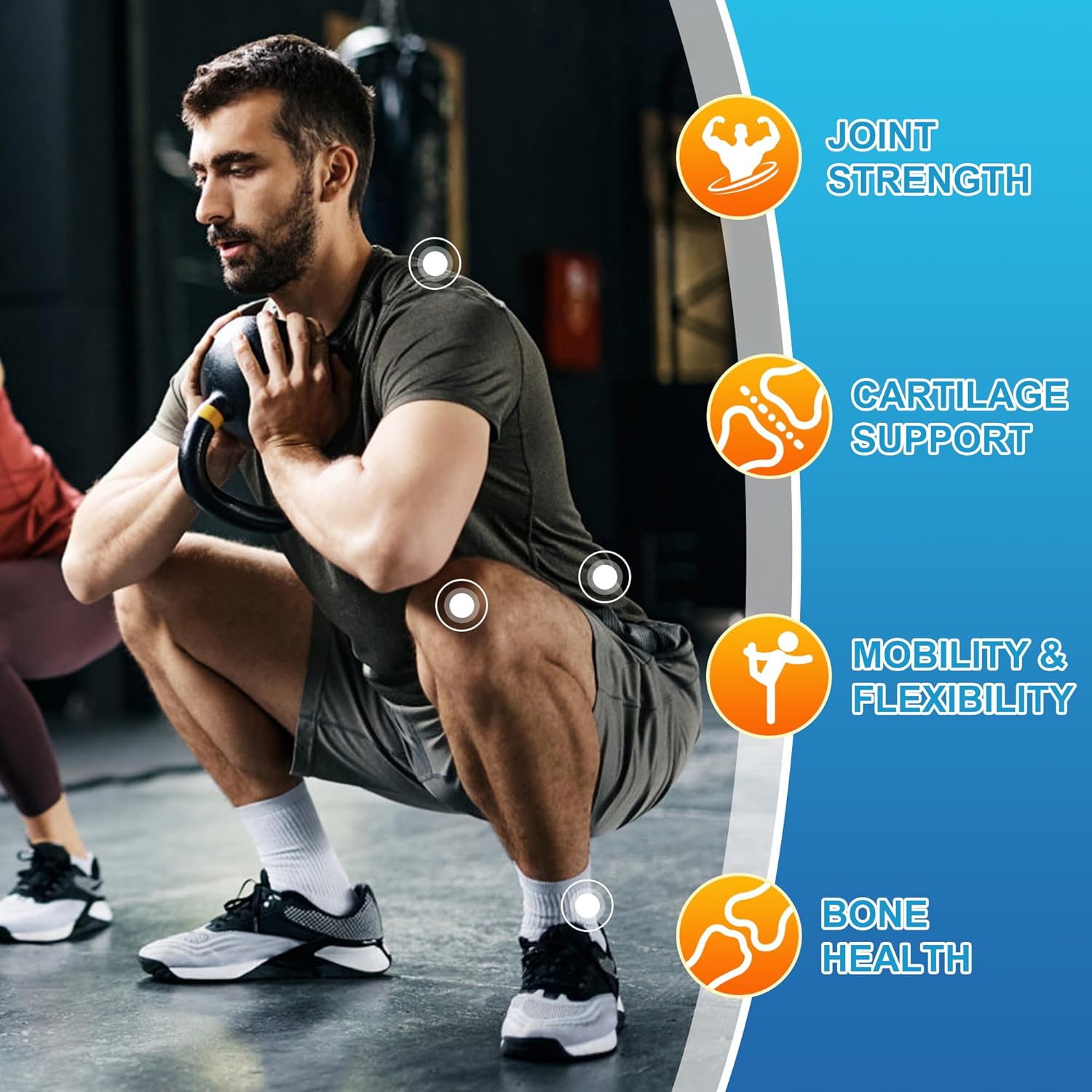 Liquid Joint Health and Calcium Supplement for Joint Mobility, Flexibility, and Bone Strength - Natural Flavor, High Absorption, 16 Fl Oz