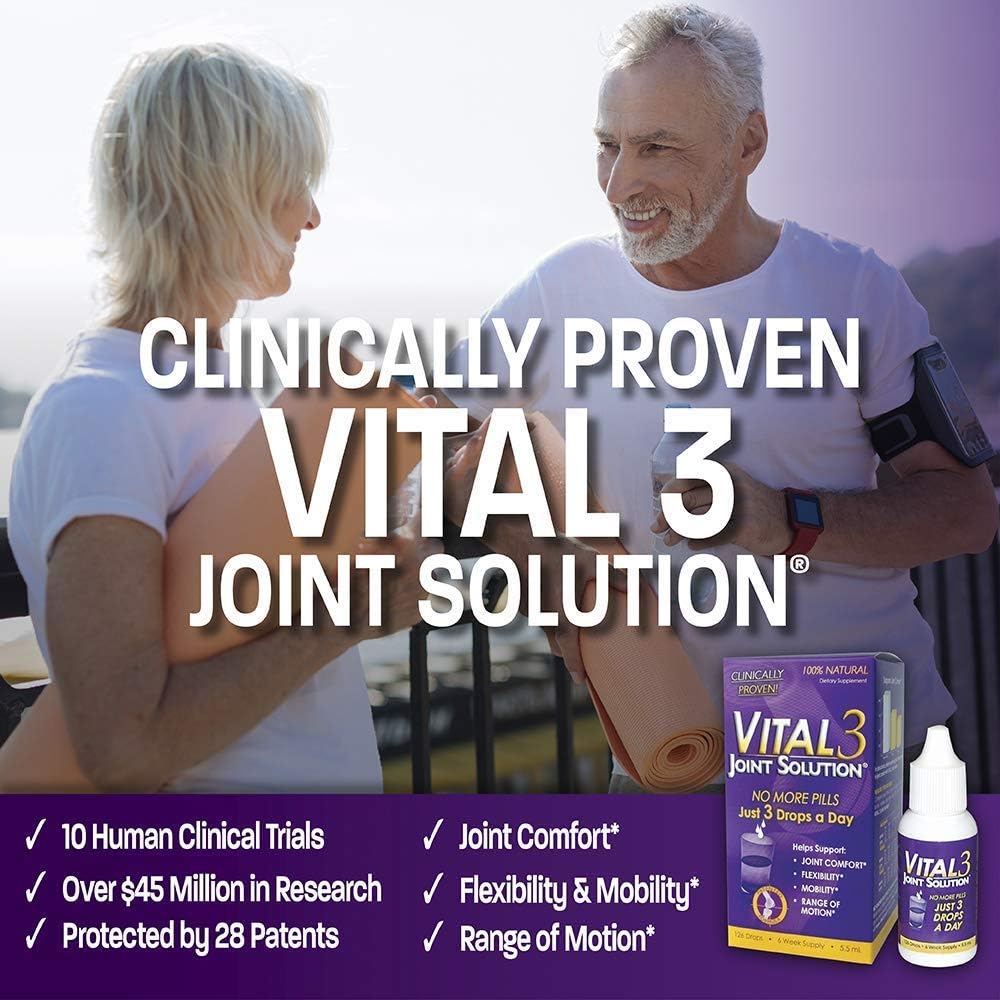 Liquid Knee Relief with Antarctic Krill Oil - Clinically Proven Joint Solution for Pain Management and Omega-3 Support