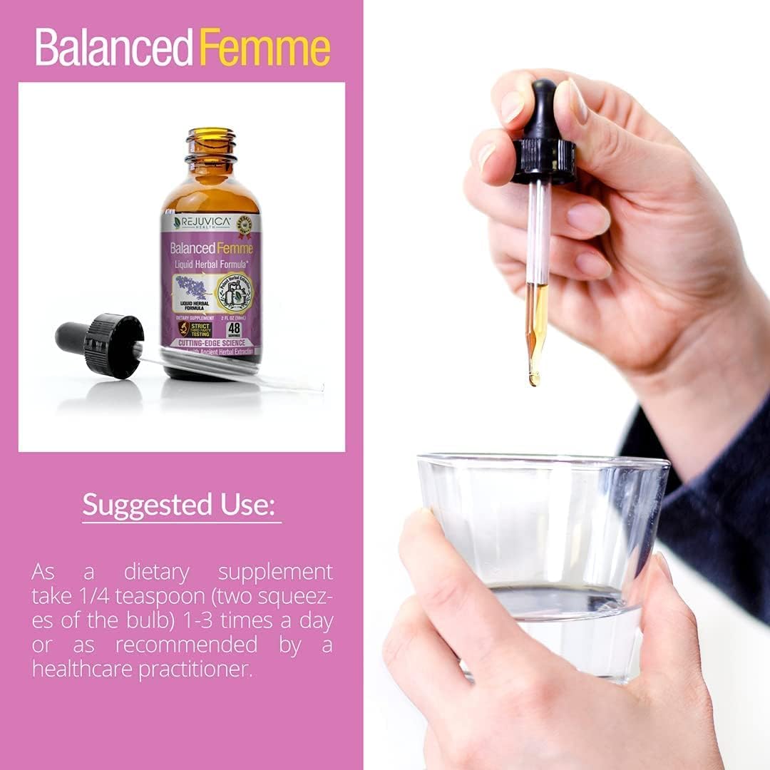 Liquid Liver and Female Balance Support Supplement with Milk Thistle, Dong Quai, and More - Enhanced Absorption Formula by Rejuvica Health