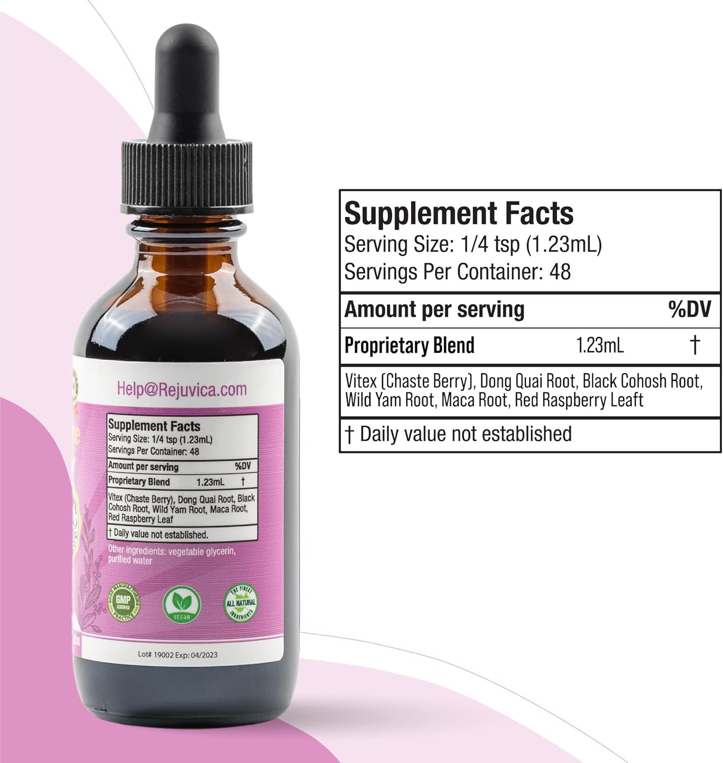 Liquid Liver and Female Balance Support Supplement with Milk Thistle, Dong Quai, and More - Enhanced Absorption Formula by Rejuvica Health