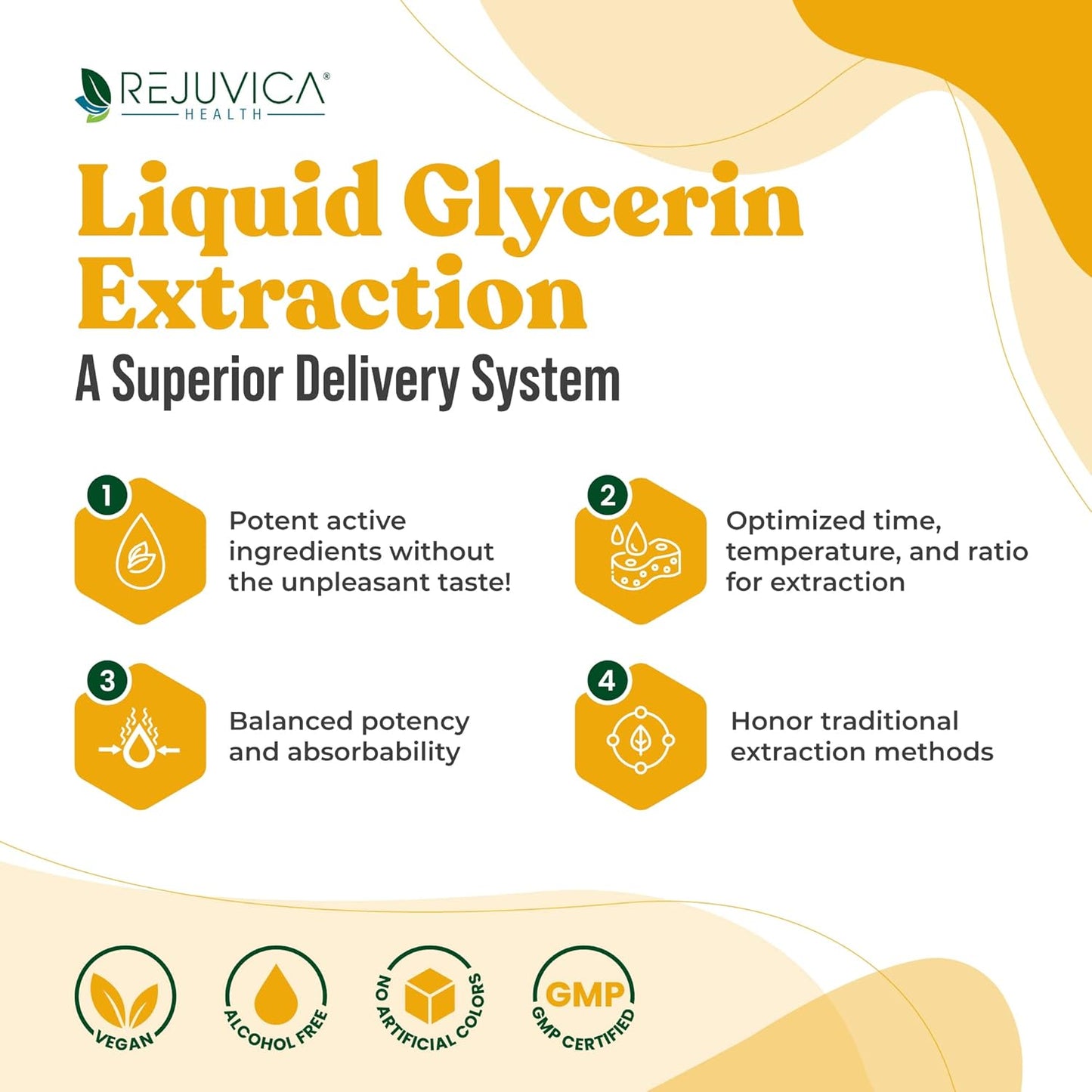 Liquid Turmeric Root Extract with Curcumin for Joint Health - Rejuvica Health Essential Turmeric Formula for Better Absorption