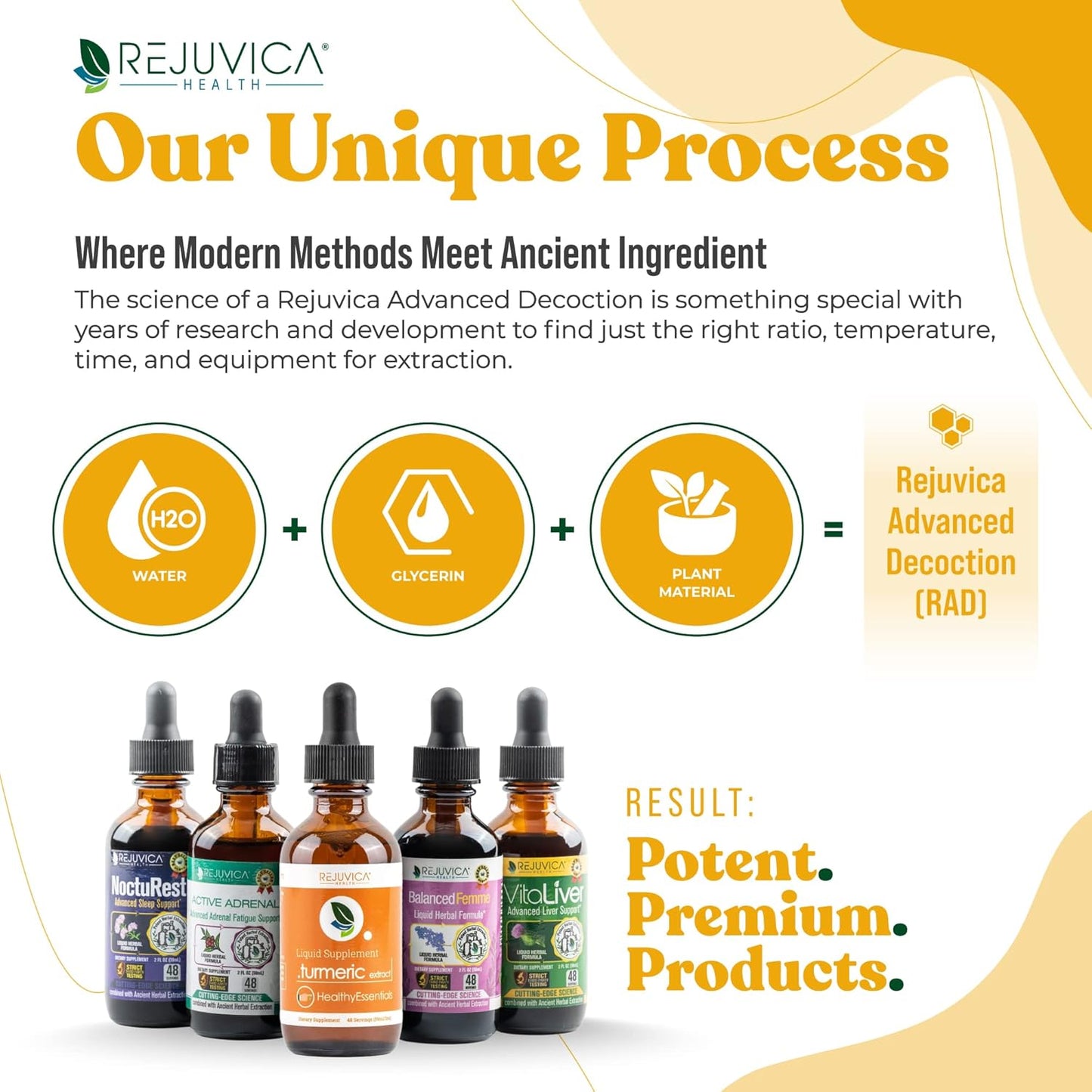 Liquid Turmeric Root Extract with Curcumin for Joint Health - Rejuvica Health Essential Turmeric Formula for Better Absorption