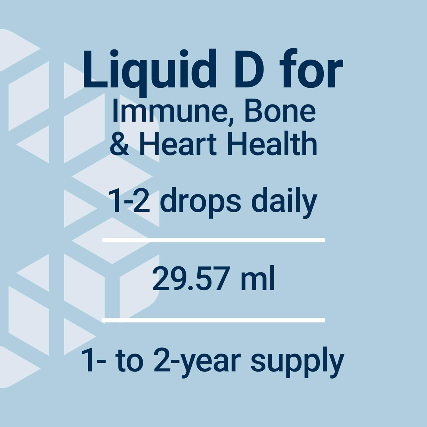 Liquid Vitamin D3 50 mcg (2000 IU) for Immune System and Bone Health - Unflavored, Gluten-Free, Non-GMO - 29.57 ml Bottle