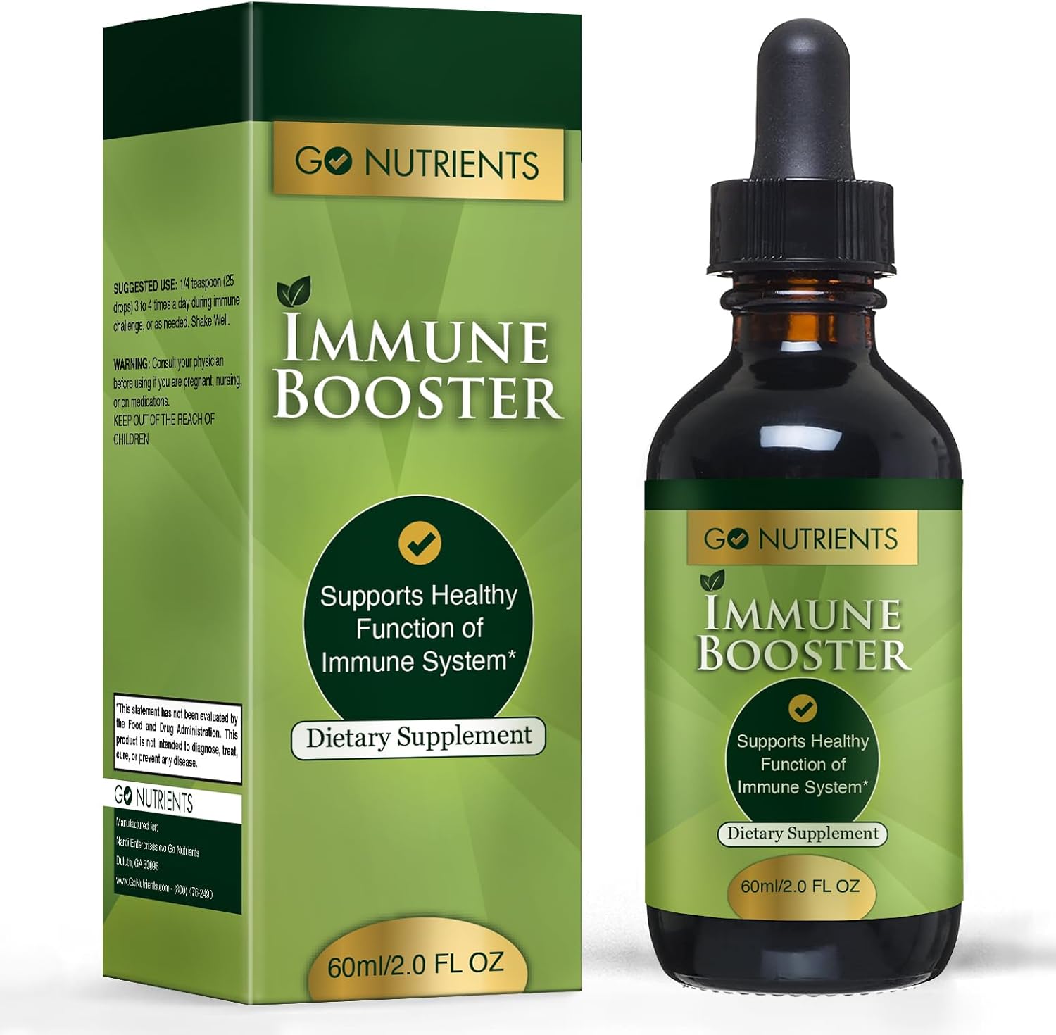 Liquid Vitamin D3 Drops with Immune-Boosting Formula for Seasonal Stress Support