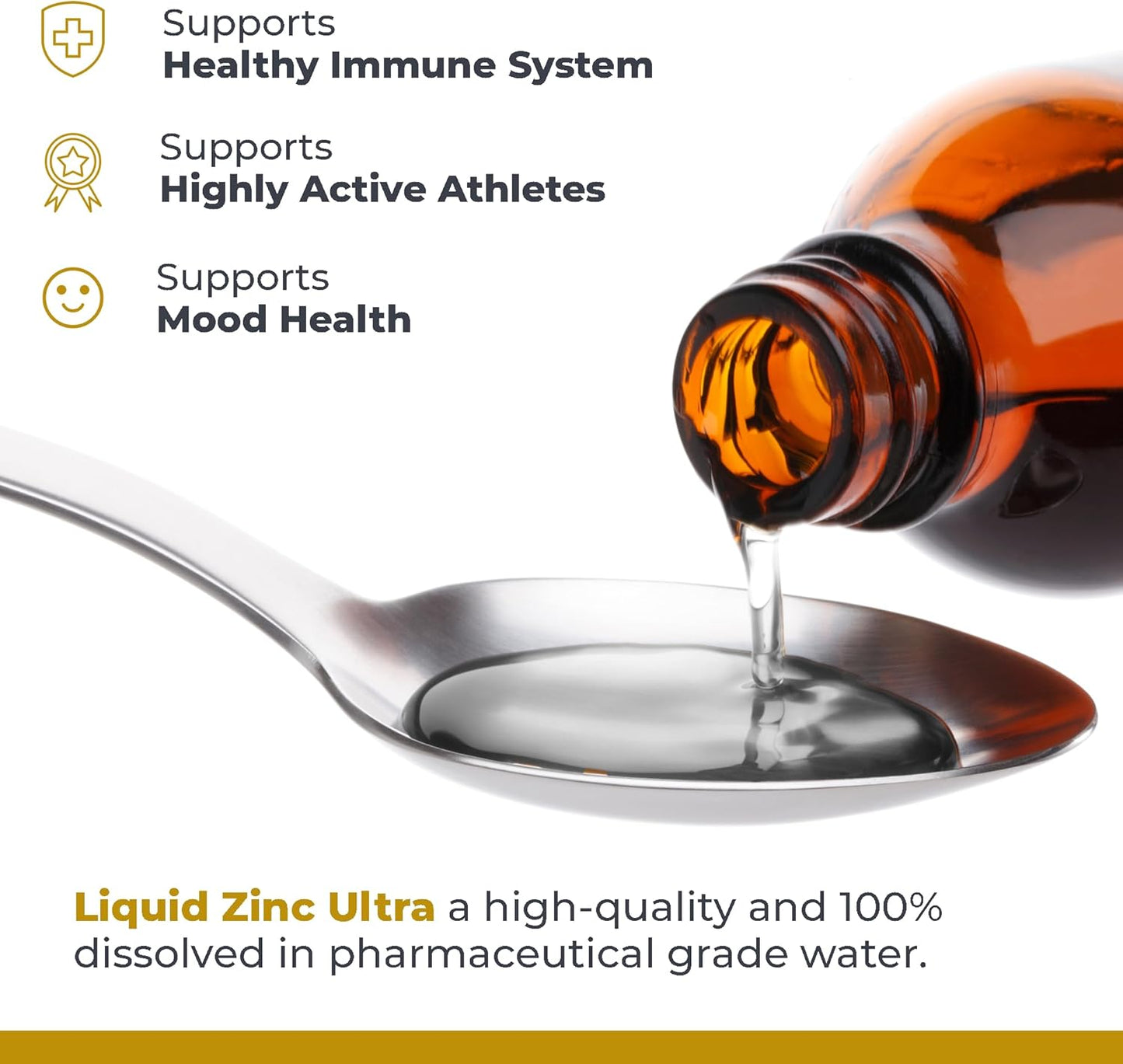 Liquid Zinc Ultra Supplement for Immune Support & Well-Being - Highly Absorbable Drops - 8 fl oz - Premier Research Labs