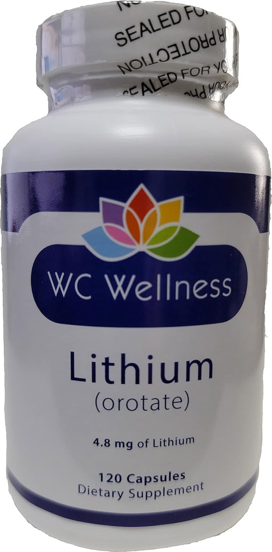 Lithium Orotate Capsules - 1.0 Count Detox Mineral Supplement for Wellness