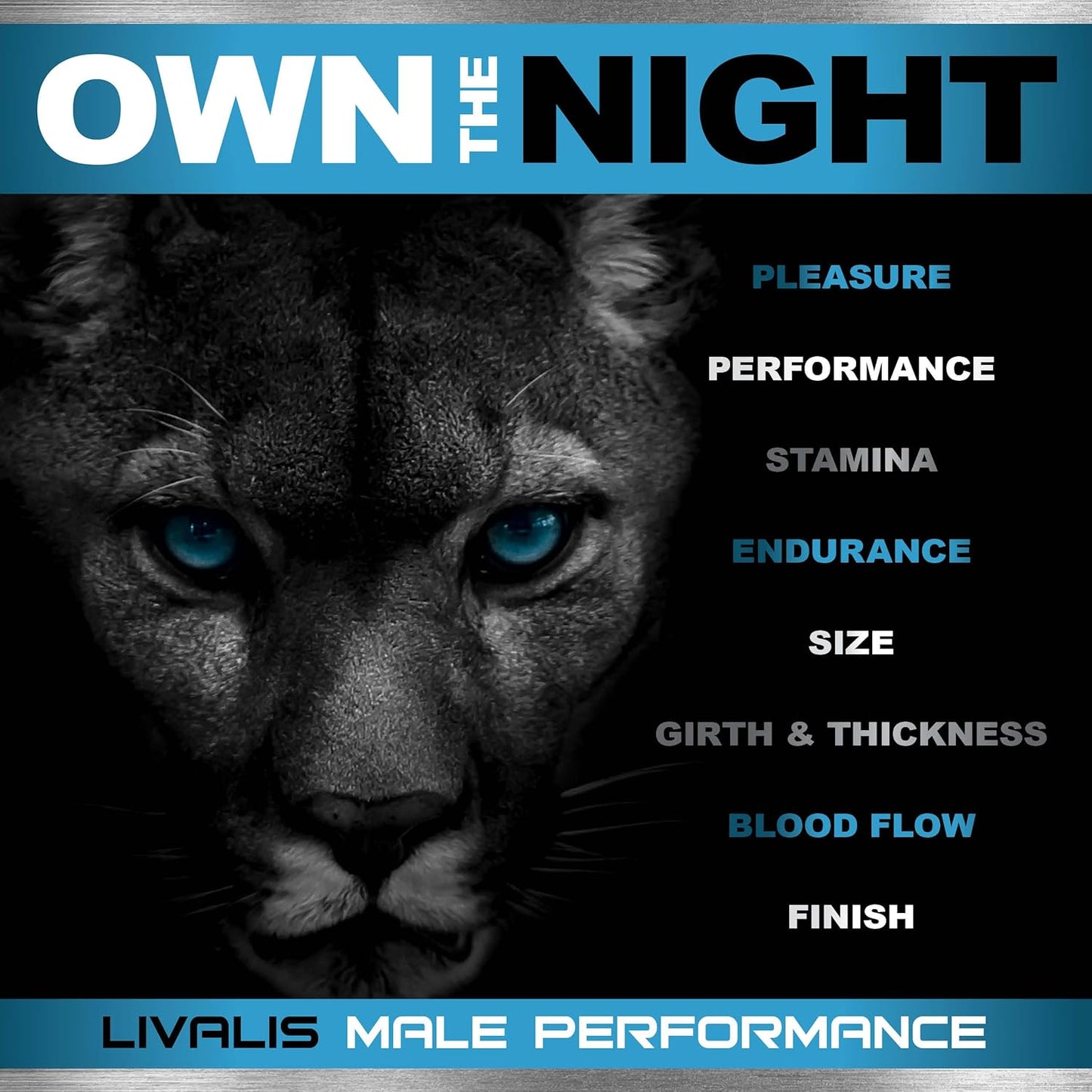 Livalis Male Enhancement Supplement for Performance, Stamina, Vitality, and Confidence - Boosts Blood Flow and Hormonal Balance - Fast Results