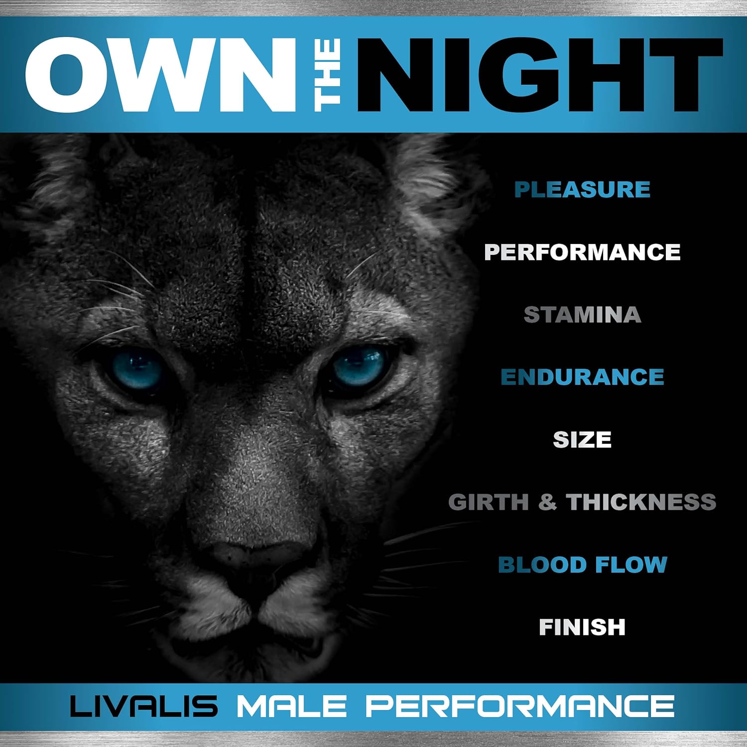 Livalis Male Enhancement Supplement for Performance, Stamina, Vitality, and Confidence - Boosts Blood Flow and Hormonal Balance - Fast Results