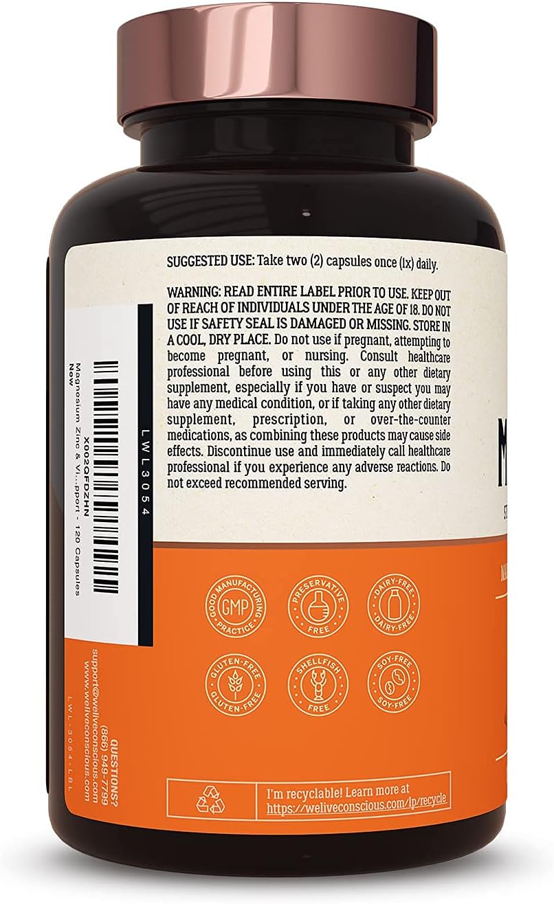 Live Conscious Collagen Peptides with MagWell: Hair, Skin, Nail, Joint, Bone, Heart, and Immune Support