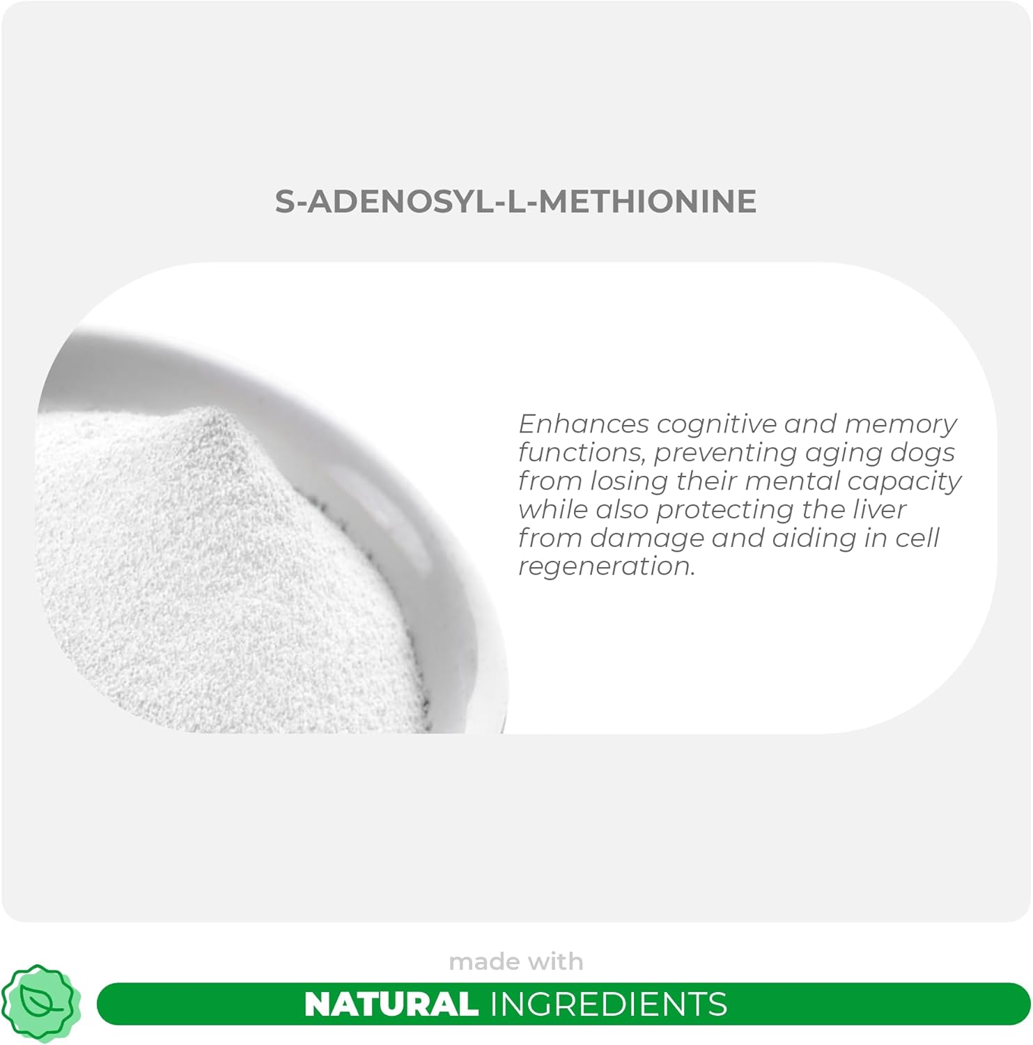 Liver and Brain Support Supplement for Dogs - 120 Chewable Tablets - S-Adenosyl-L-Methionine Formula - Promotes Cognitive Function and Liver Health