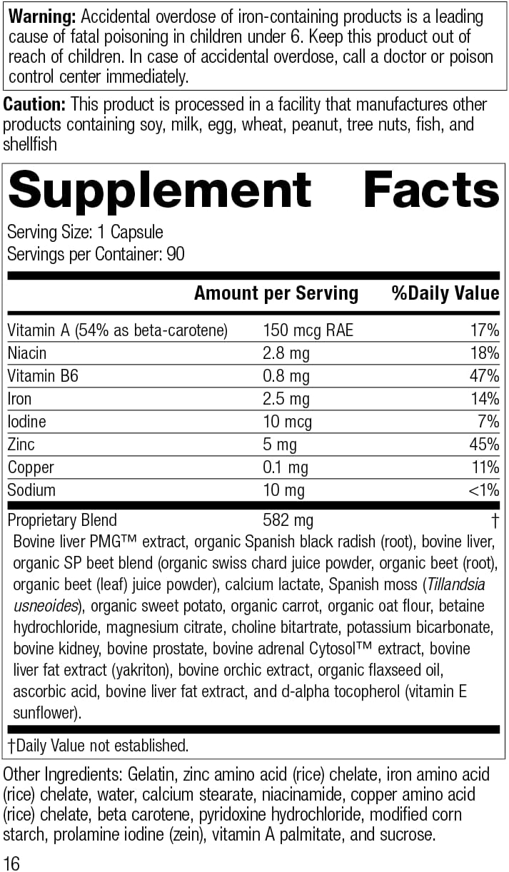 Liver and Digestive Health Support with Livaplex - Whole Food Formula with Spanish Black Radish, Betaine Hydrochloride, and Organic Carrot - 90 Capsules