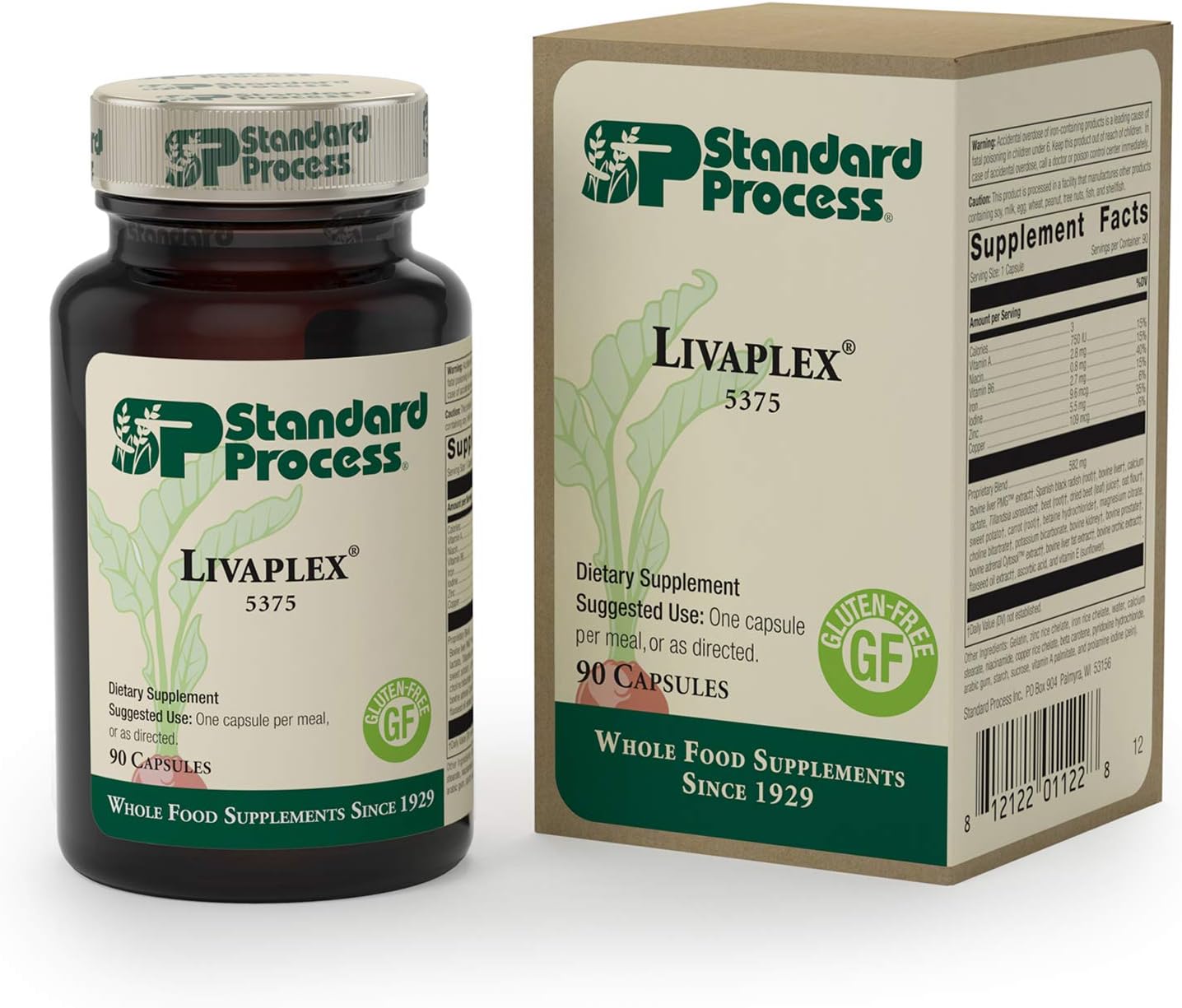 Liver and Digestive Health Support with Livaplex - Whole Food Formula with Spanish Black Radish, Betaine Hydrochloride, and Organic Carrot - 90 Capsules