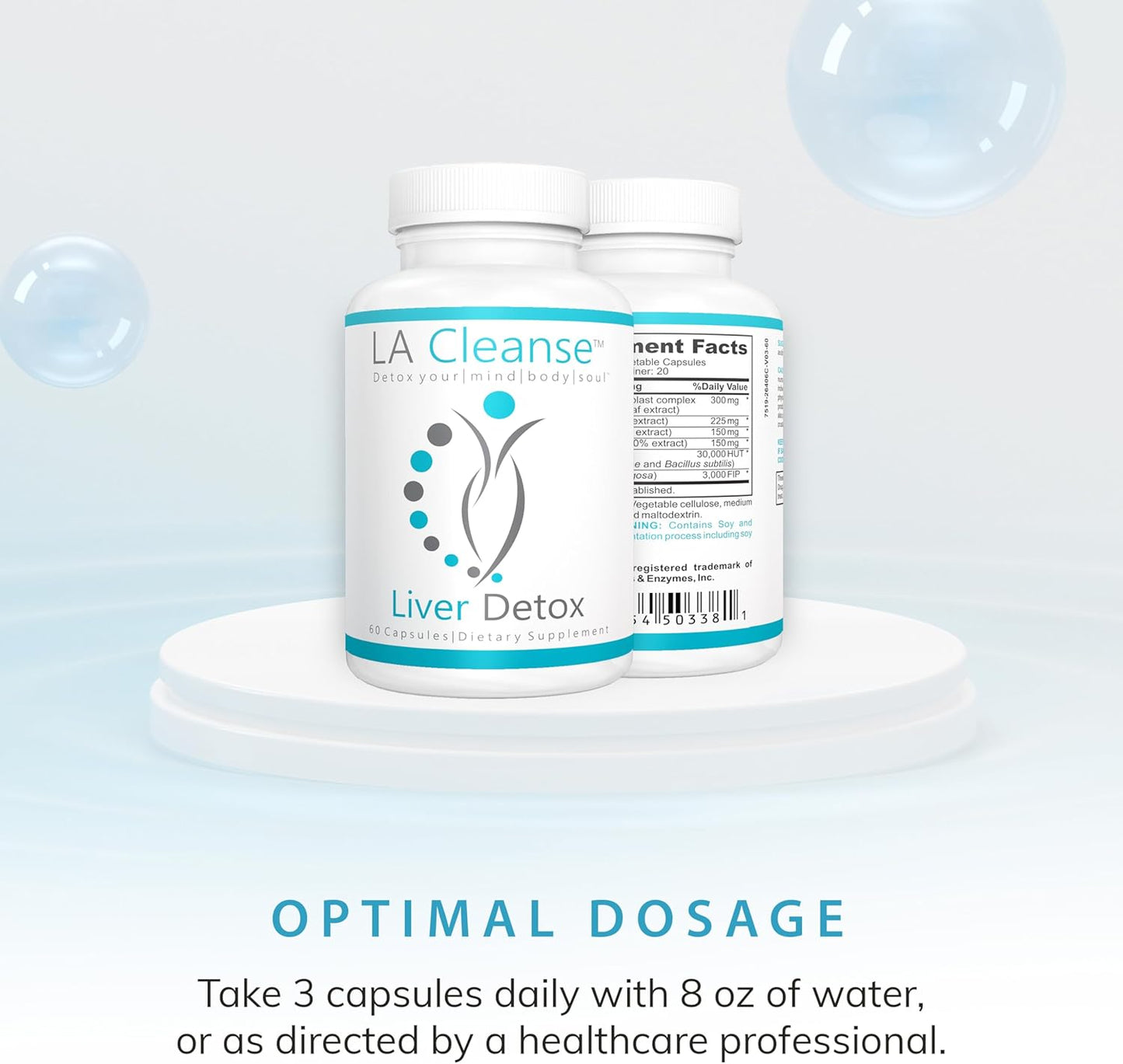 Liver Cleanse Detox Capsules - 60 ct, 300mg Solarplast Spinach Leaf Extract, Artichoke Leaf, Milk Thistle Seed for Detox & Digestion