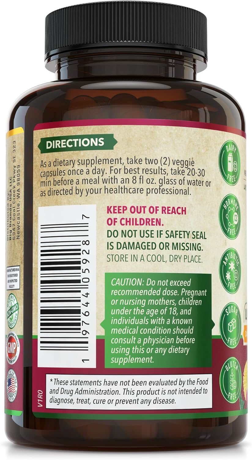 Liver Cleanse Detox & Repair Formula - Organic Support Supplement for Men and Women - 90 Pills for Liver Repair & Detox - 512mg (45-Day Supply)