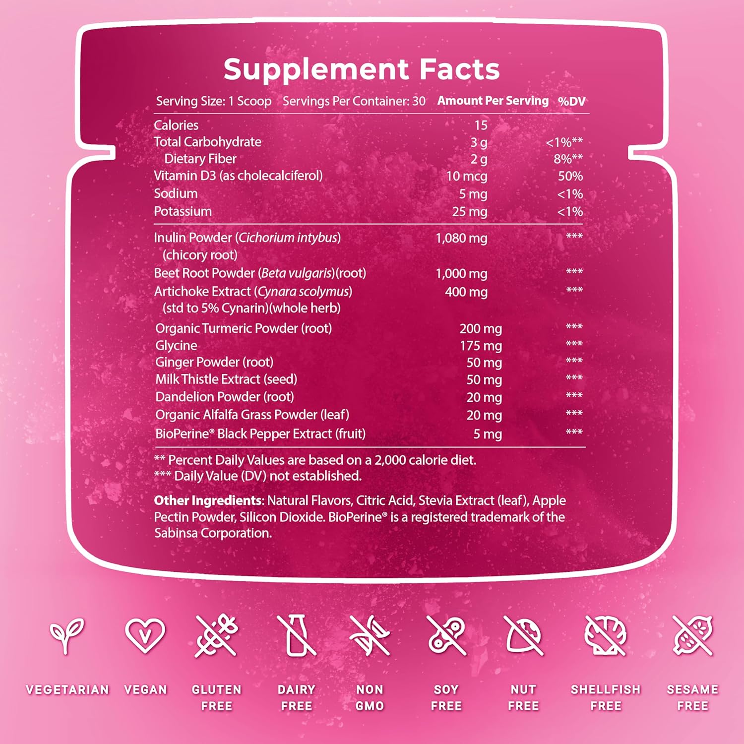 Liver Cleanse Detox & Repair Powder Supplement with Artichoke, Turmeric, and Milk Thistle - Fruit Punch Flavor, NATURES BLAST Liver 360, 1 Bottle