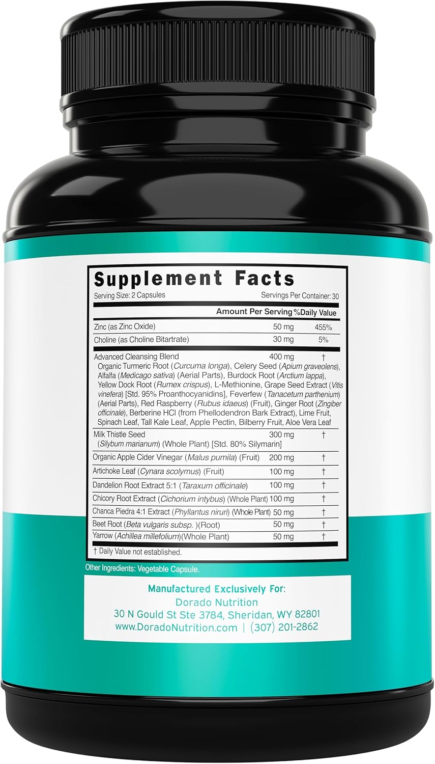 Liver Cleanse Detox & Repair Supplement - 27-in-1 Formula with Milk Thistle, Dandelion, Turmeric - Liver Detox Support - Vegan, USA Made (60 Count)