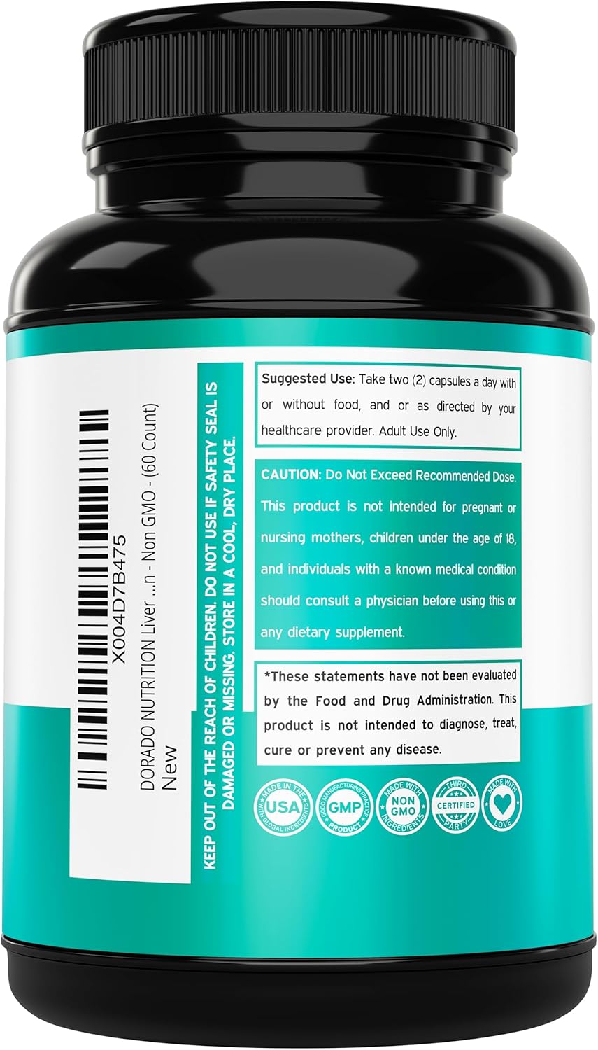 Liver Cleanse Detox & Repair Supplement - 27-in-1 Formula with Milk Thistle, Dandelion, Turmeric - Liver Detox Support - Vegan, USA Made (60 Count)