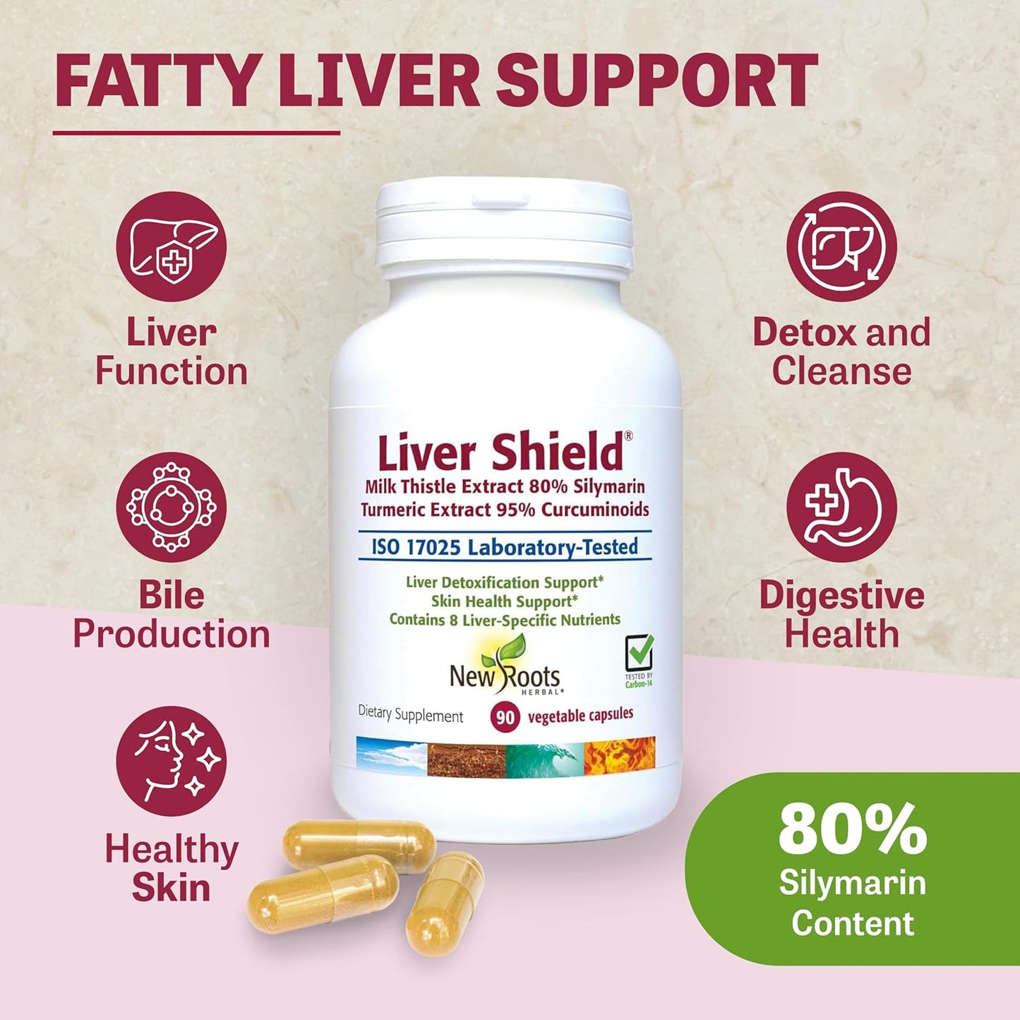 Liver Cleanse Detox & Repair Supplement - 8-in-1 Formula with Milk Thistle, Curcumin, Artichoke, Dandelion - Fatty Liver Support - 90 Capsules