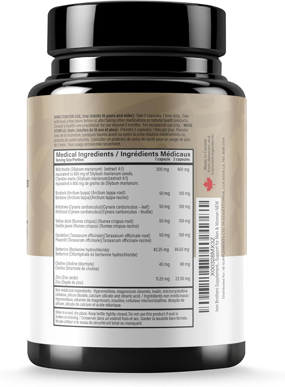 Liver Cleanse Detox & Repair Supplement with Dandelion Root, Milk Thistle, Zinc - Supports Healthy Liver Function - 60 Capsules for Men & Women by Iron Brothers Supplements