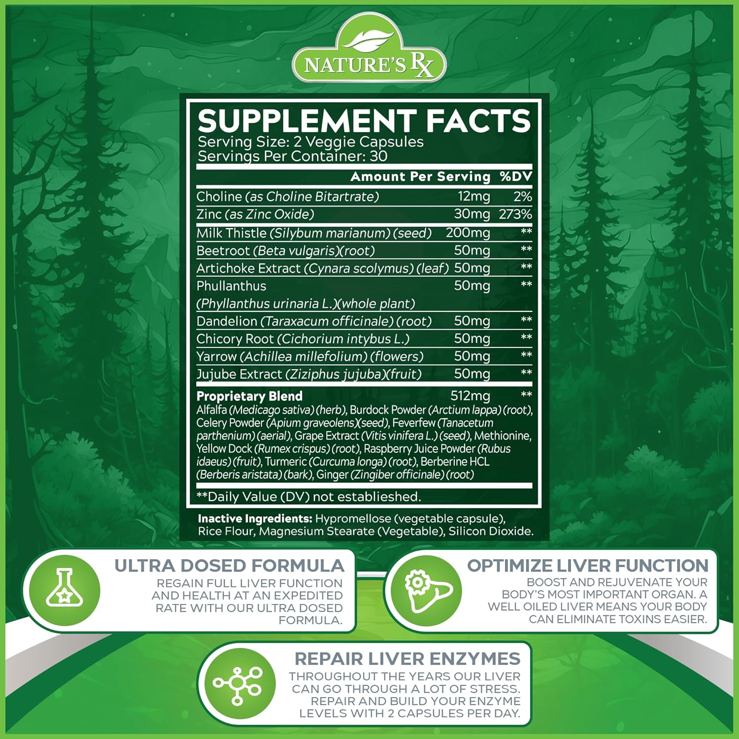 Liver Cleanse & Detox Supplement | Premium Formula with 21 Powerful Ingredients | Optimize Liver Function & Repair Enzymes | 60 Capsules, USA Made & 3rd Party Tested