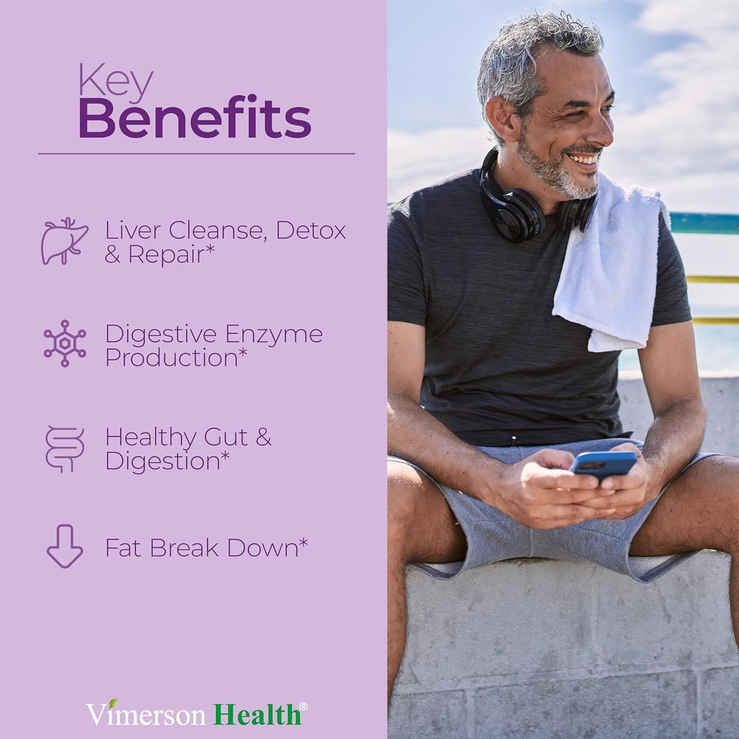 Liver Cleanse Detox Supplement with Milk Thistle, Choline, Artichoke, Chicory & Dandelion - 60 Liver Health Capsules by Vimerson Health