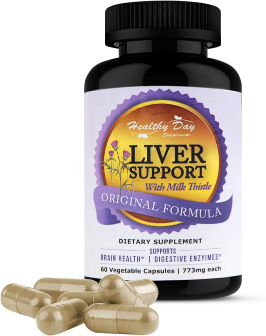 Liver Cleanse & Detox Supplement with Milk Thistle, Dandelion Root, and Artichoke Extract - Herbal Liver Support Formula for Liver Health - Silymarin Milk Thistle Detox Capsules