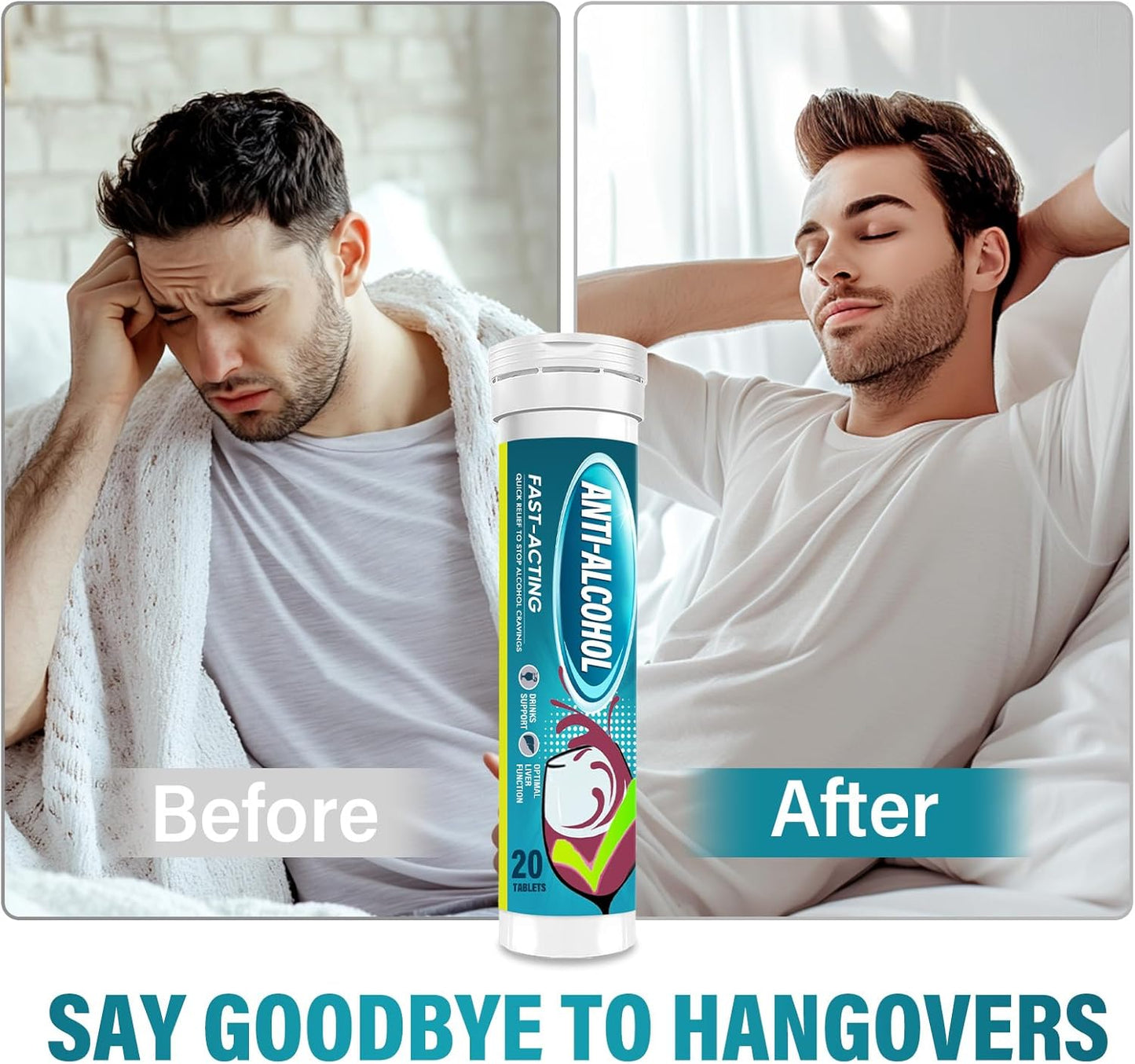 Liver Cleanse & Energy Recovery Supplement for Combatting Alcohol Cravings and Promoting Calmness - TOMEIAABBCC